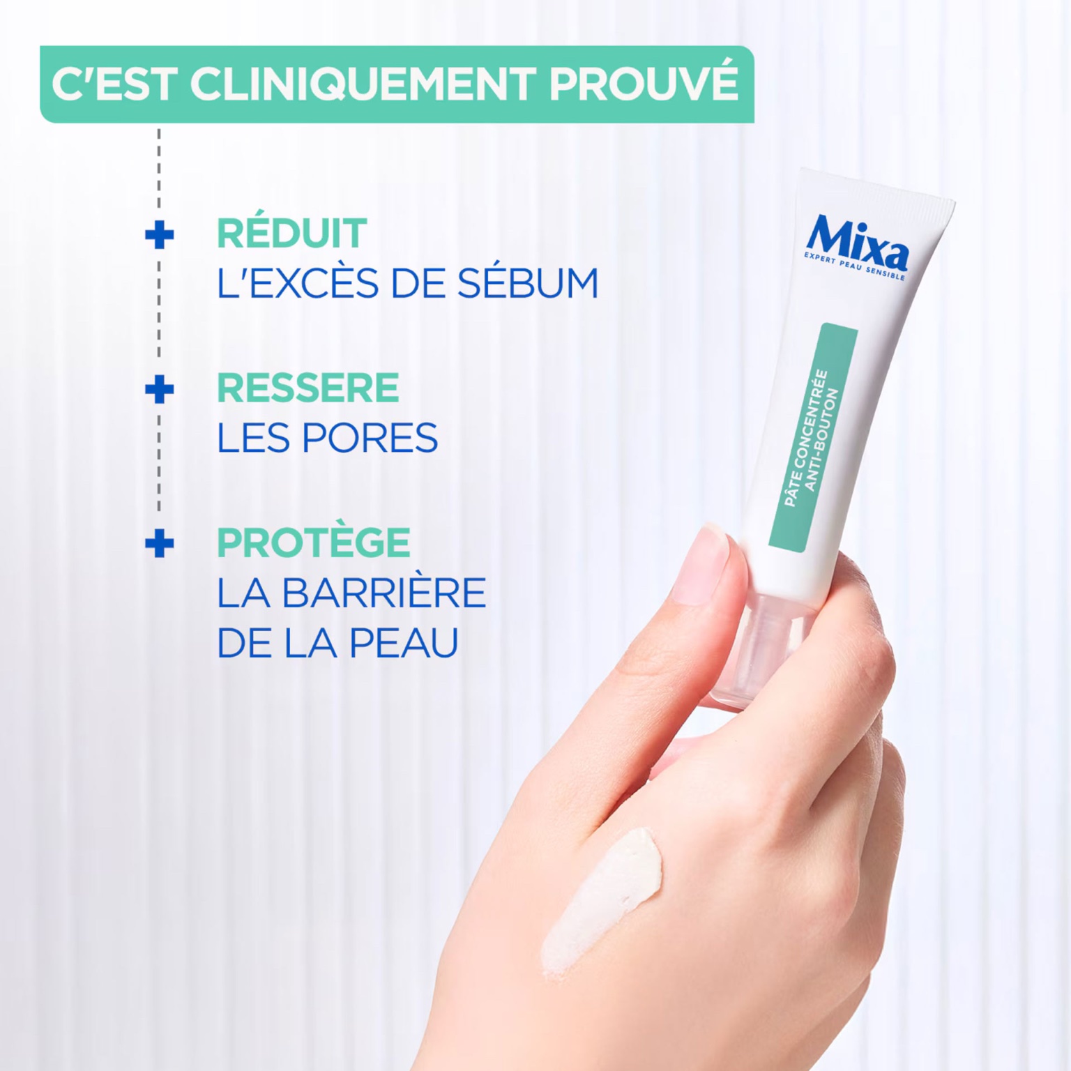 Mixa Expert Peau Sensible – Pâte Concentrée Anti-Boutons (15ml) 2 Mixa Expert Peau Sensible – Pâte Concentrée Anti-Boutons (15ml) – vue 2