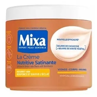 Mixa - La Crème Nutritive Satinante (Visage, Corps, Mains) 400ml 2 Mixa - La Crème Nutritive Satinante (Visage, Corps, Mains) 400ml – vue 2